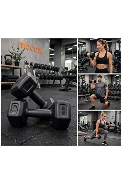 Mocca Style 2 Adet X 3 Kg Moccadiamond 2 Adet X 3 Kg Dambıl Seti Vucut Geliştirme Aleti Dumbell