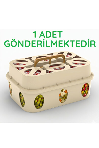 Allent 1 Adet Kavanoz Taşıma ve Saklama Kutusu, 6 Bölmeli