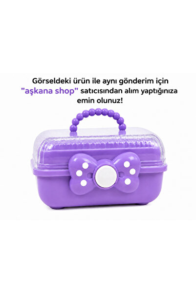 Aşkana Children's Jewelry and Buckle Organizer Automatic Pop-Up Organizer Box...