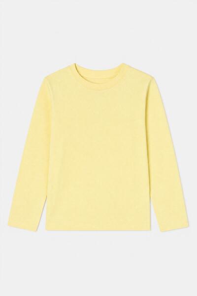 Perendi 100% Cotton Unisex Long Sleeve Basic Tshirt for Girls and Boys