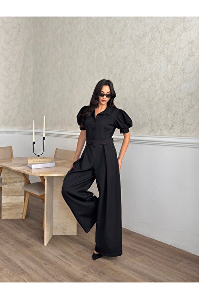 MODA DURAĞI Steffy Jumpsuit 5004 - Black