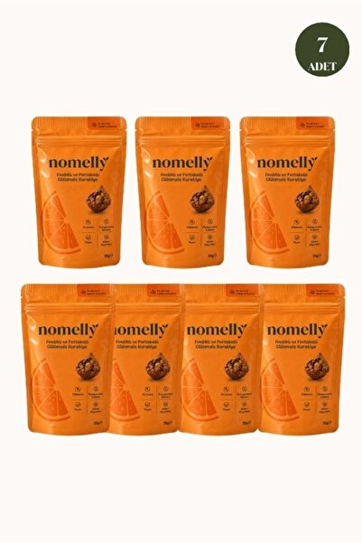Nomelly 7'li Fındıklı ve Portakallı Glütensiz Kurabiye