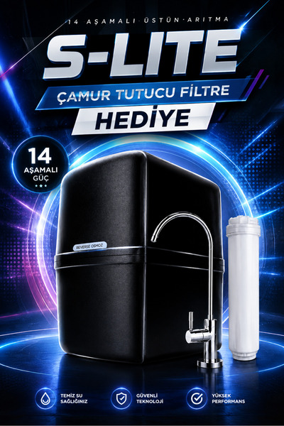 ELEGANS S 14 Aşamalı Alkali 80 Gpd Membranlı Multimineralli Çelik Tanklı Su A...