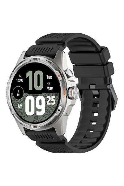 Choice1 Black 24mm Watchband For TicWatch Pro 5 Enduro Strap Sport Silicone R...