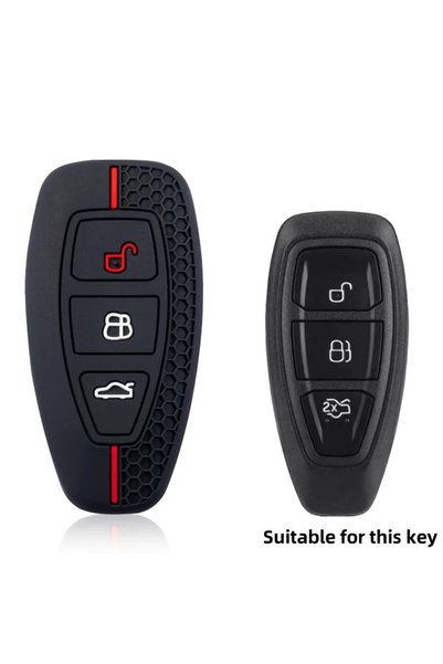 Choice1 مجموعة مفاتيح سيارة حمراء لسيارات فورد ST Line وFiesta وFocus وMondeo...