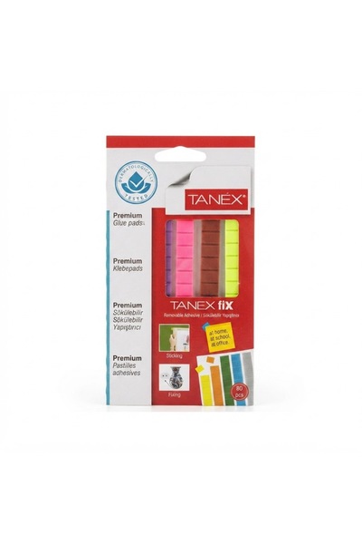 Tanex Fix Sökülebilir Hamur Karışık Renkli Yapıştırıcı, 80'li 50 Gr