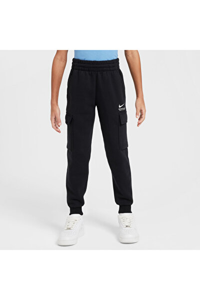 Nike B NSW SI FLC Παντελόνι Κάργκο BB HV6972-010 Μαύρο