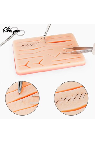 Choice Incision Suture Pad Silicone Skin Pad Suture Training Kit Surgical Wou...