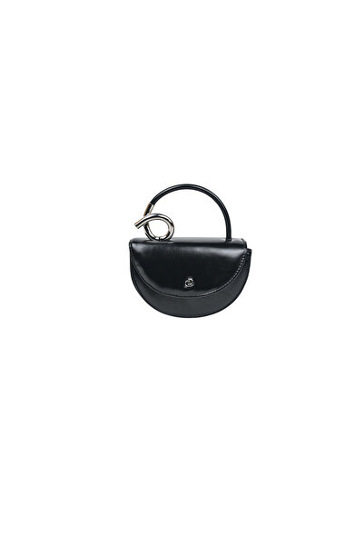 dukidasoturkiye Duki Daso Black Women's Hand and Shoulder Bag with Metal Ring...