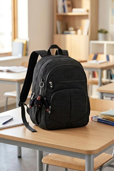 Mypolo 8667 Klinkır School Bag Backpack Daily Trip Sports Travel Vacation Black