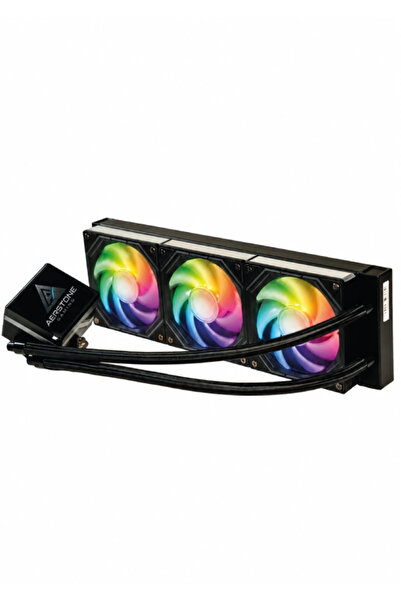Aerstone Coolvision 360mm Büyük LCD Ekranlı INTEL AMD uyumlu ARGB SIVI Soğutucu