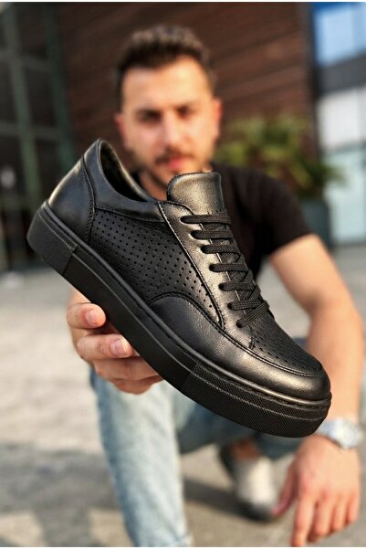 Zerenyus Yüksek Kalite Suni Deri Bağcıklı Sneaker Dört Mevsim Spor Ayakkabı S...