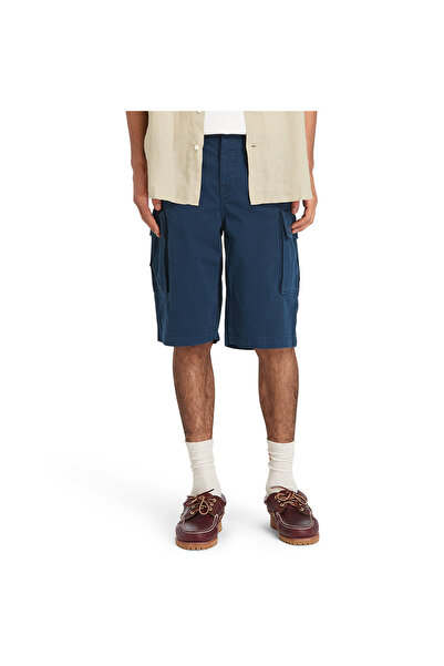 Timberland Σορτς κάργκο τουίλ TB0A5U1B433-433 Μπλε