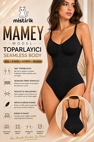 MİSTİRİK Mamey Çıtçıtlı (ZIBIN) Korse Extra Push Up Etkili Siyah Renk10