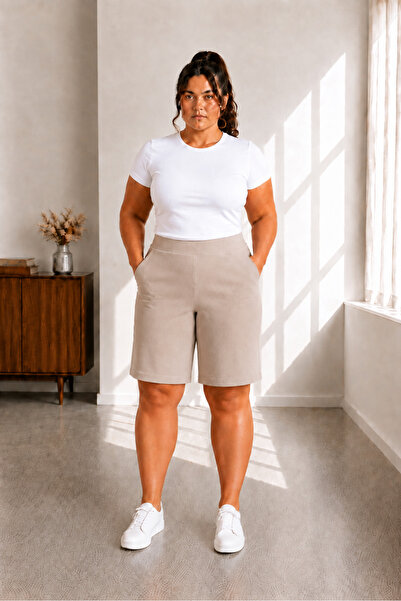 sngl tekstil Women's Plus Size Shorts S m L XL 2XL 3XL 4XL 5XL 6XL 7XL 8XL 9XL