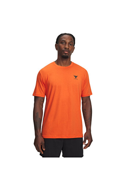 Under Armour PJT RCK SIMPLE BRANDED SS 1387797-844 Πορτοκαλί