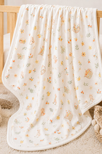 Rocha Baby Cotton Muslin Baby Blanket - Duck Pattern 80*80