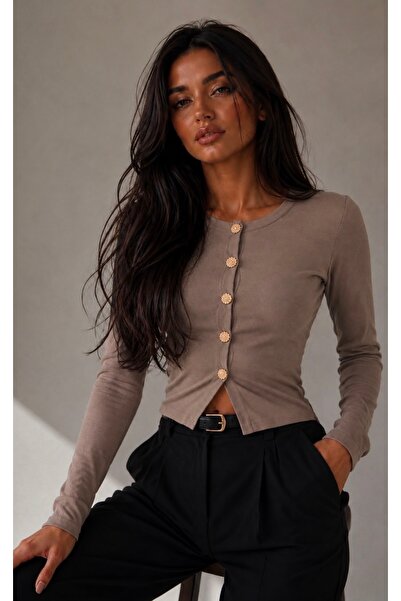Be Best Cardigan de damă din nurcă cu guler tip ciclist BE495