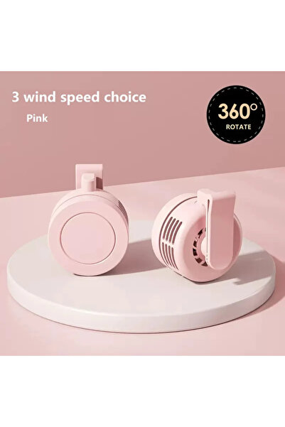 Choice1 Pink Mini Clip Neck Waist Air Cooling USB Personal for Outdoor Fishin...