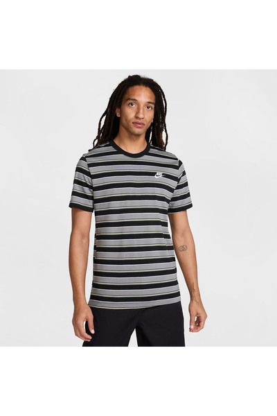 Nike M NSW TEE CLUB STRIPE SP25 HJ0550-010 Πολύχρωμο