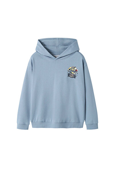 Name it NKMVELTEN LS RLX SWEAT WH UNB 13246363-5087166 Μπλε