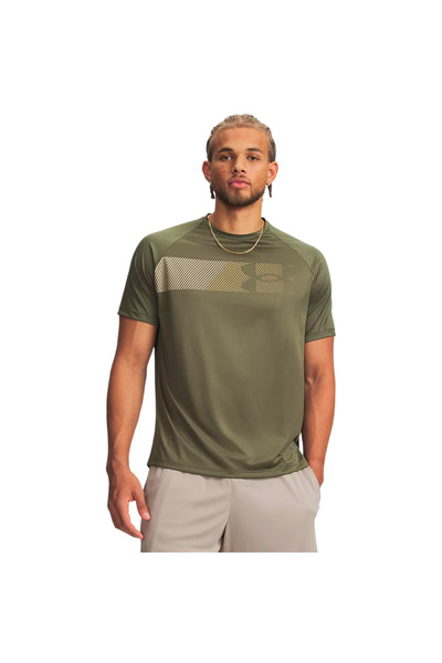 Under Armour ΤΕΧΝΟΛΟΓΙΚΟ ΓΡΑΦΙΚΟ ΜΠΛΟΥΖΑΚΙ 6014733-390 Χακί