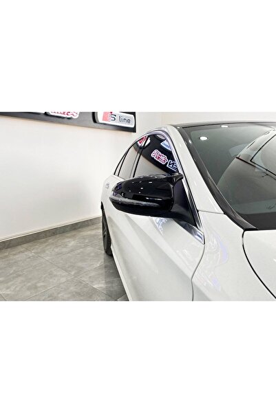 Universal Mercedes W205 Yarasa Ayna Kapağı Piano Black Parlak Siyah