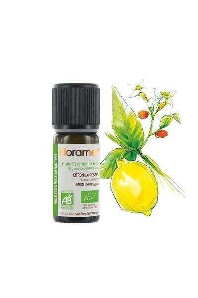 Florame Organik Limon Kabuğu Uçucu Yağı 10 ml - %100 Saf - Vegan