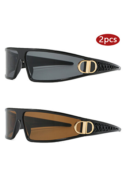 Choice1 show as picture 2pcs z03 2pcs Luxury Headband Sunglasses Internet Cel...