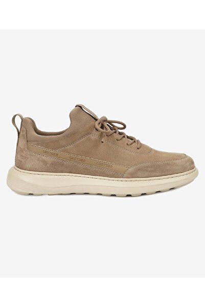 Greyder Erkek Vizon Hakiki Deri Sneaker Ayakkabı 4K1UA17840