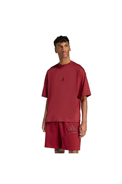 adidas Αθλητικά ρούχα M FI 3BAR TEE KD5183 Μπορντό
