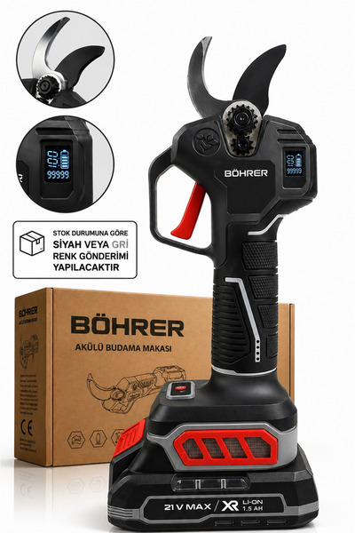 BÖHRER BA011441 PRO SERİ 2 AKÜLÜ DİJİTAL GÖSTERGELİ 30MM - ÇİFT KADEMELİ DAL ...