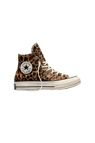 Converse CHUCK 70 ΛΕΟΠΑΡΝΤ ΤΡΙΧΑ ΠΟΝΙ A19169C Καφέ