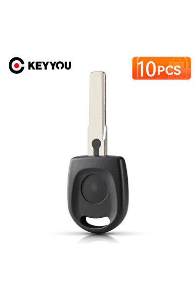 Choice 10PCS KEYYOU 10X Transponder Key Shell NEW Uncut Blade HU66 Blade Car ...