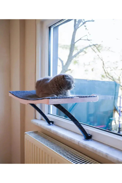 GenelTedarik Kedi Yatağı Cam Yatağı vantuzlu 10 kg taşıma