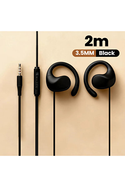 Choice 2M 3.5mm black Type C Wired Over-Ear Headphones With Microphone for Mu...
