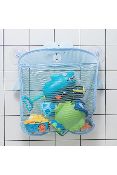 Choice blue 475 Baby Shower Bath Toys White Baby Kids Toy Storage Mesh with S...