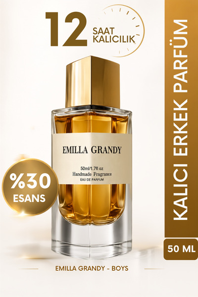 EMILLA GRANDY Boys Erkek Parfümü 50 ml EDP Vücut Spreyi Etkili Body Mist | Fe...