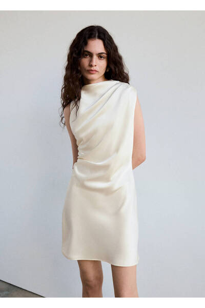 MANGO Woman Dress nat-w