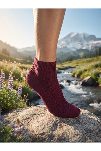 Fonem Women's Booties Wool Socks Fo 8013 Tile 58% Recycled Wool Blend, Woven ...