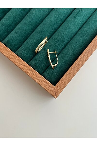 BusradanDesign Gold Color Xuping Plate Earrings