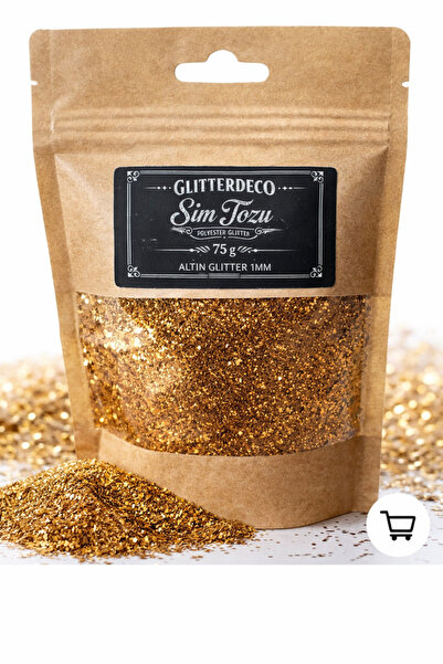 CANERLER Antik Altın Glitter Mikro Toz Sim 75gr Nailart, Makyaj, Epoksi , Dek...