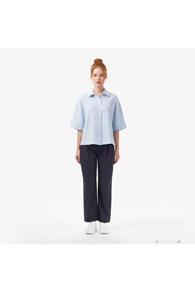 Lacoste Kadın Regular Fit Koyu Gri Pantolon