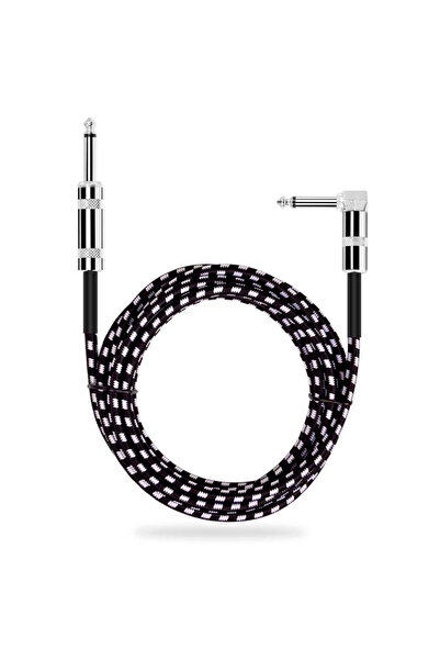 Choice Black 0.5 meter 24AWG Noise-reduction Electric Guitar Audio Cable 6.35...