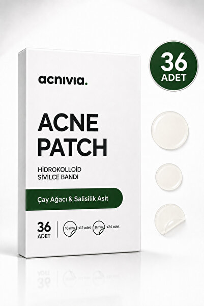 Secel Çay Ağacı & Salisilik Asitli Hidrokolloid 36’lı Akne ve Sivilce Bandı, ...