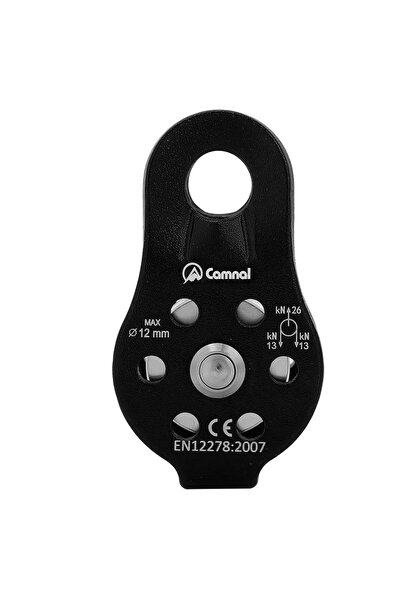 Choice Black 26KN Single Swivel Rope Pulley High Strength Aluminium Alloy Cli...
