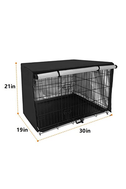 Choice S-30in Universal One Door Dog Crate Cover, Wire Dog Cage Cover Roller ...