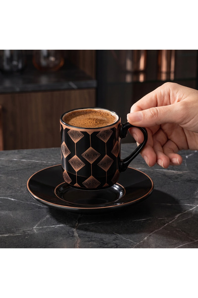 Jumbo Ashen 6-Person Coffee Cup Set