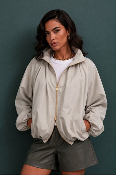 OYERGA MODA Women's New Season Balloon Fit Jacket Raincoat