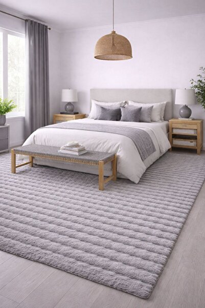 HOME AURAA Pebbles Shaggy Rug-Grey-200x300cm